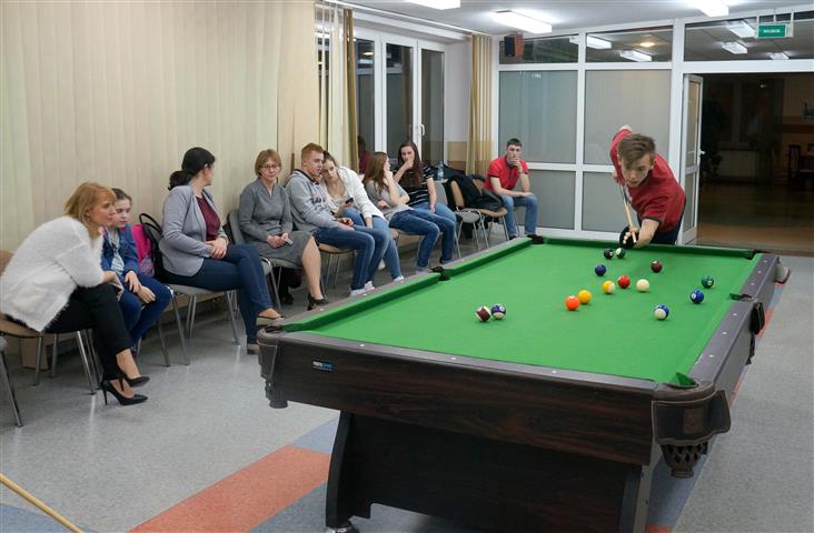 Turniej billarda dla wychowanków bursy i ostrołęckich internatów