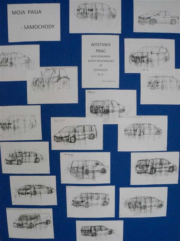 Wystawa prac „Moja pasja – samochody”