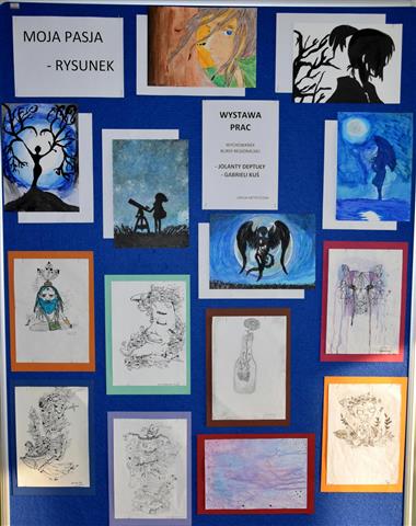 Wystawa prac – „Moja pasja – rysunek”
