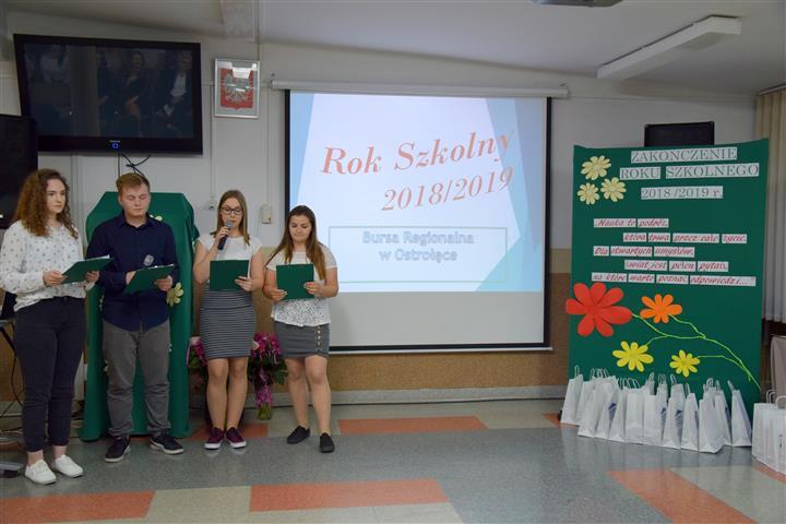 Zakończenie roku szkolnego 2018/2019 w Bursie
