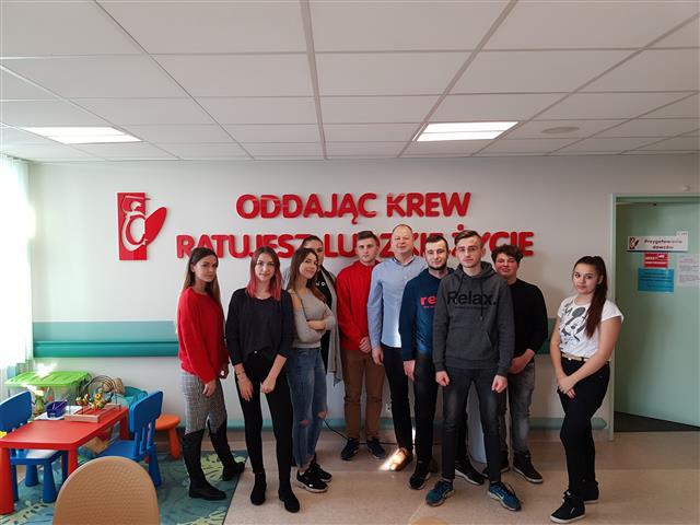 Wychowankowie Bursy honorowymi dawcami krwi